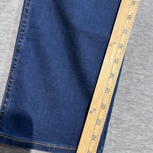 JCrew  cotton High Rise Blue Denim Jeans with Contrast  Stitching - Picture 6 of 7